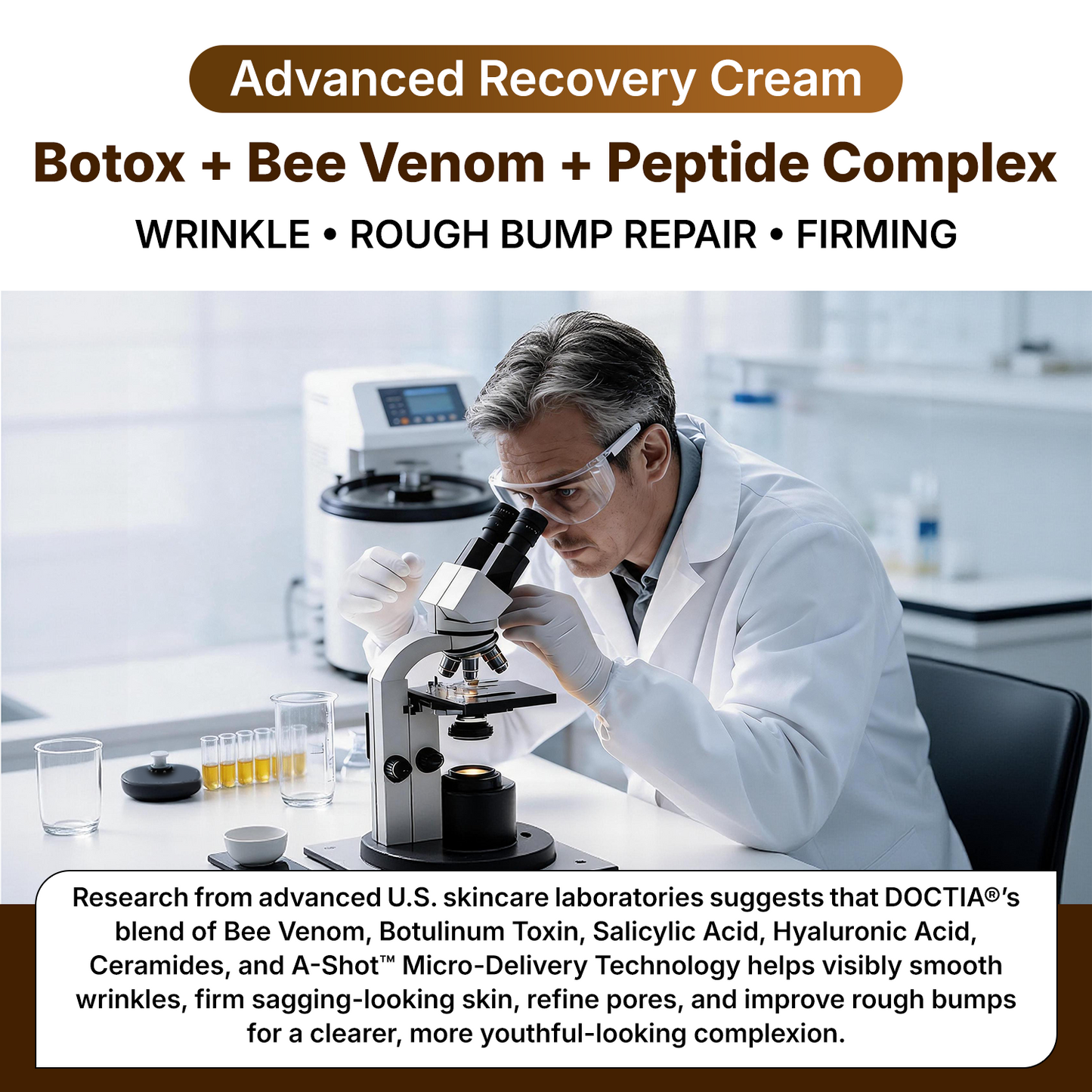 【Made and Shipped from US】🚑 DOCTIA® Botox & Bee Venom Advanced Recovery Cream—For Wrinkles, Sagging Skin, Skin Tags & Rough Bumps⚡