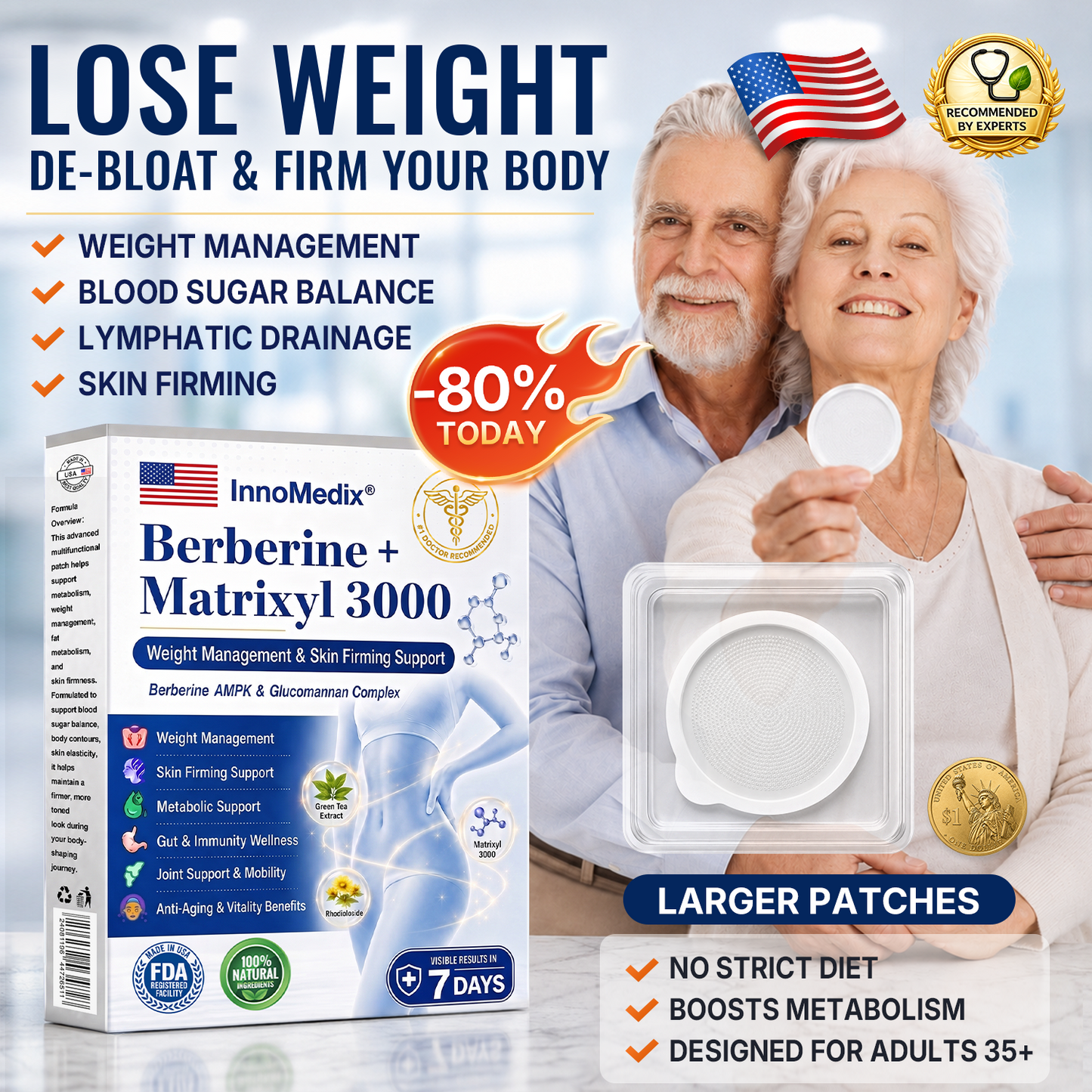 Best Seller 🇺🇸 𝙄𝙣𝙣𝙤𝙈𝙚𝙙𝙞𝙭® 🎁 𝘽𝙚𝙧𝙗𝙚𝙧𝙞𝙣𝙚 + 𝙈𝙖𝙩𝙧𝙞𝙭𝙮𝙡 3000 𝘼𝙙𝙫𝙖𝙣𝙘𝙚𝙙 𝙉𝙖𝙣𝙤 𝙈𝙞𝙘𝙧𝙤𝙣𝙚𝙚𝙙𝙡𝙚 𝙋𝙖𝙩𝙘𝙝—𝙎𝙪𝙥𝙥𝙤𝙧𝙩𝙨 𝙬𝙚𝙞𝙜𝙝𝙩 𝙢𝙖𝙣𝙖𝙜𝙚𝙢𝙚𝙣𝙩, 𝙗𝙡𝙤𝙤𝙙 𝙨𝙪𝙜𝙖𝙧 𝙗𝙖𝙡𝙖𝙣𝙘𝙚, 𝙡𝙮𝙢𝙥𝙝𝙖𝙩𝙞𝙘 𝙛𝙡𝙤𝙬, 𝙖𝙣𝙙 𝙨𝙢𝙤𝙤𝙩𝙝𝙚𝙧-𝙡𝙤𝙤𝙠𝙞𝙣𝙜 𝙨𝙠𝙞𝙣✈️