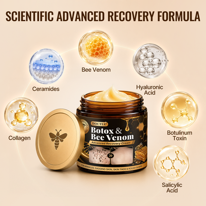 【Made and Shipped from US】🚑 DOCTIA® Botox & Bee Venom Advanced Recovery Cream—For Wrinkles, Sagging Skin, Skin Tags & Rough Bumps⚡